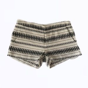 Joie Black & Off White Geometric Pattern Shorts | BRAND NEE